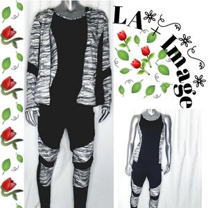 🍃🥀3pc Set LA + IMAGE Three Piece Workout Set